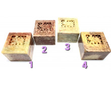 BOITE EN STEATITE CARRE MM