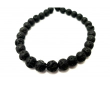 PIERRE DE LAVE 6MM - BRACELET LITHOTHÉRAPIE