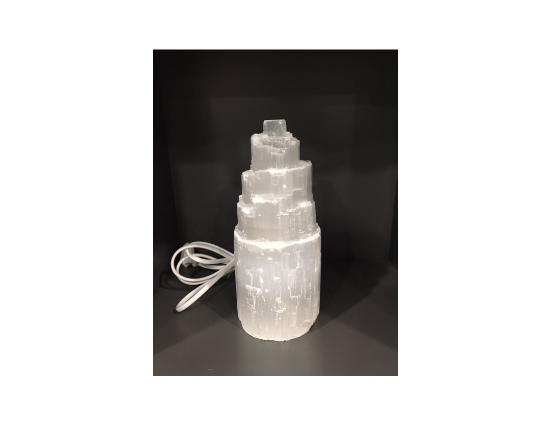 LAMPE SELENITE 21.5 CM