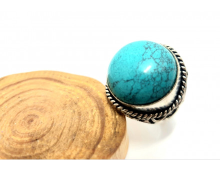 BAGUE TURQUOISE NATURELLE T54