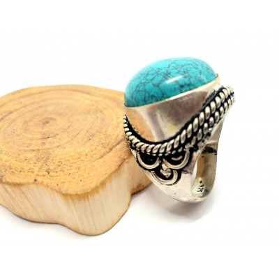 BAGUE TURQUOISE NATURELLE T54