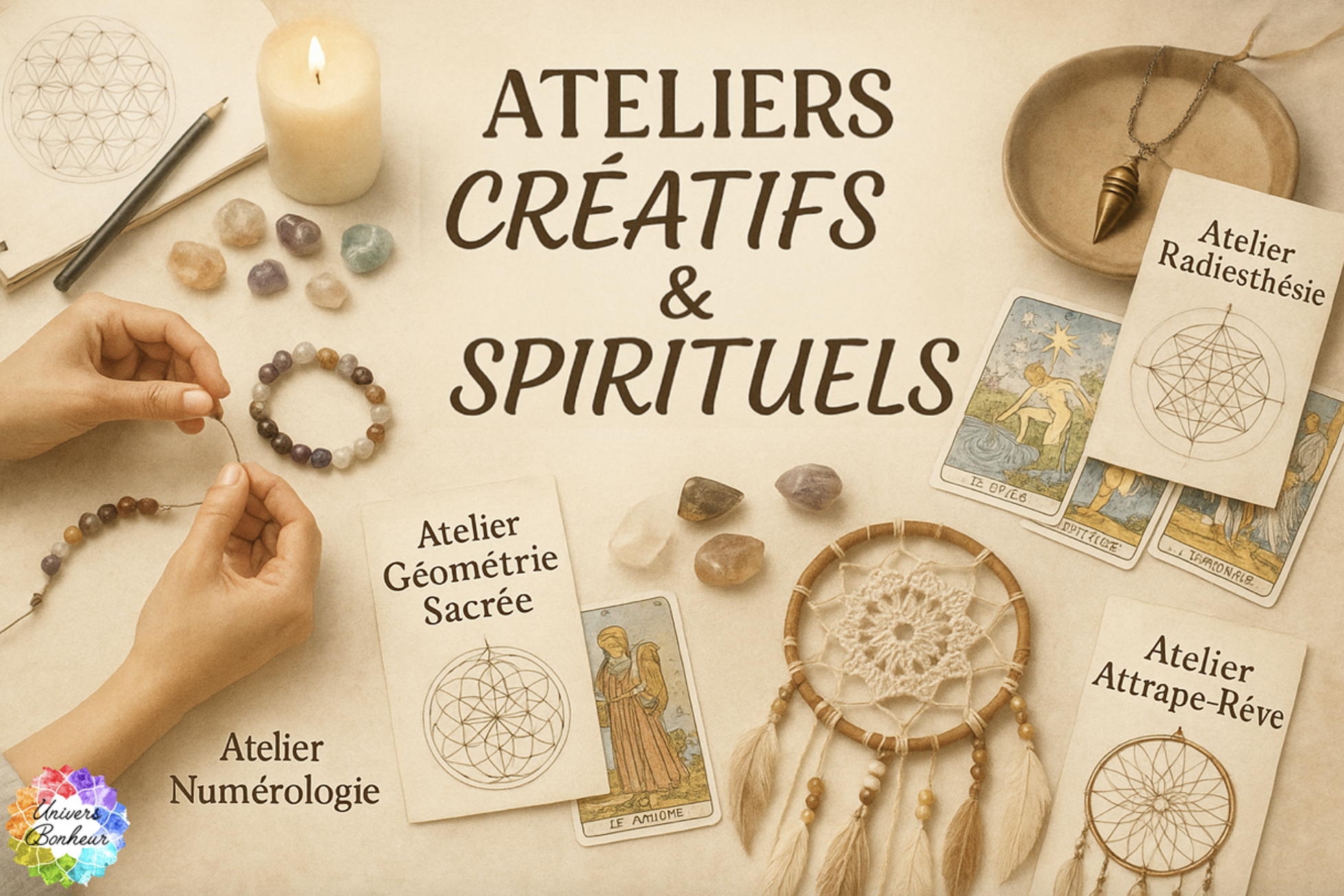 ATELIERS CRÉATIFS ÉSOTÉRISME SPIRITUELS