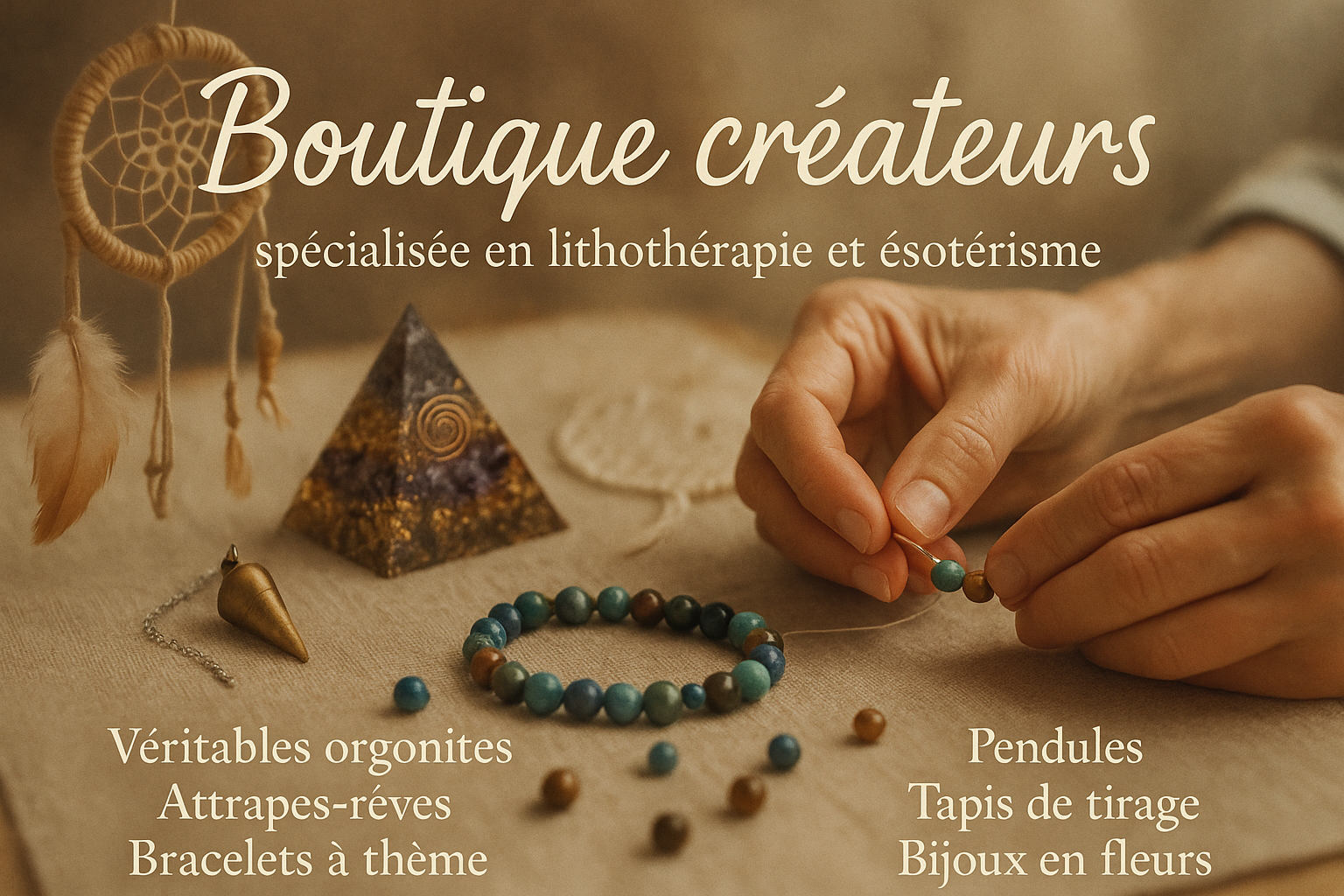 BOUTIQUE CRÉATEURS LITHOTHÉRAPIES ESOTÉRISME